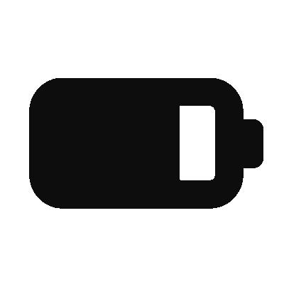Battery charging, half way full