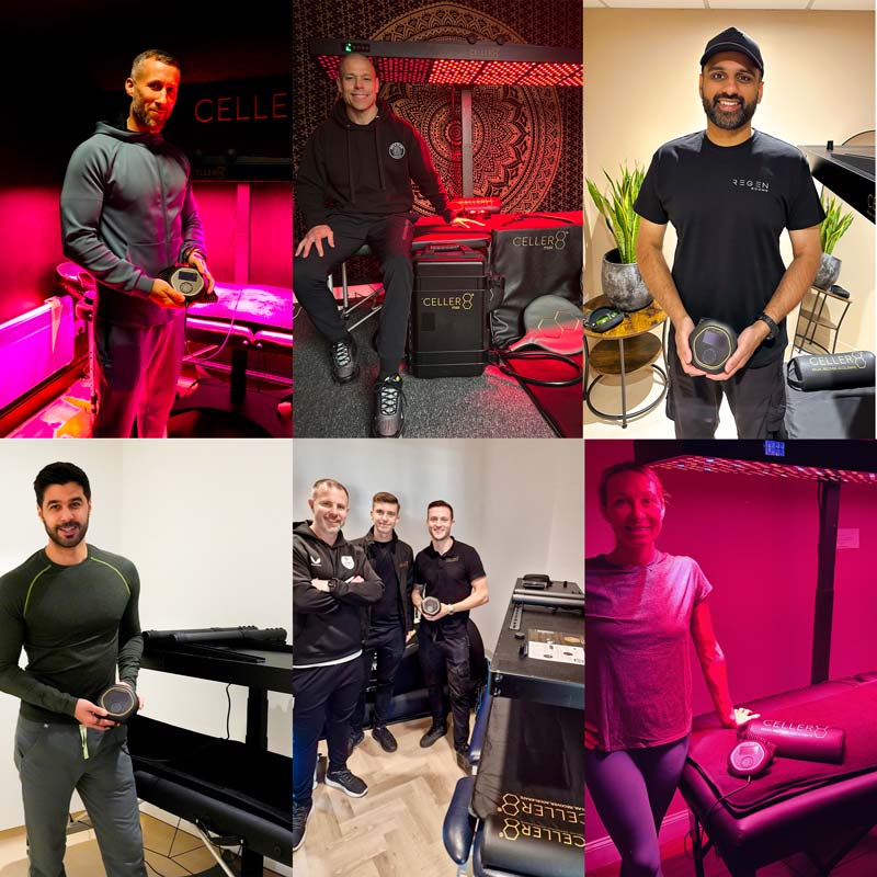 CELLER8 under full body red light panel