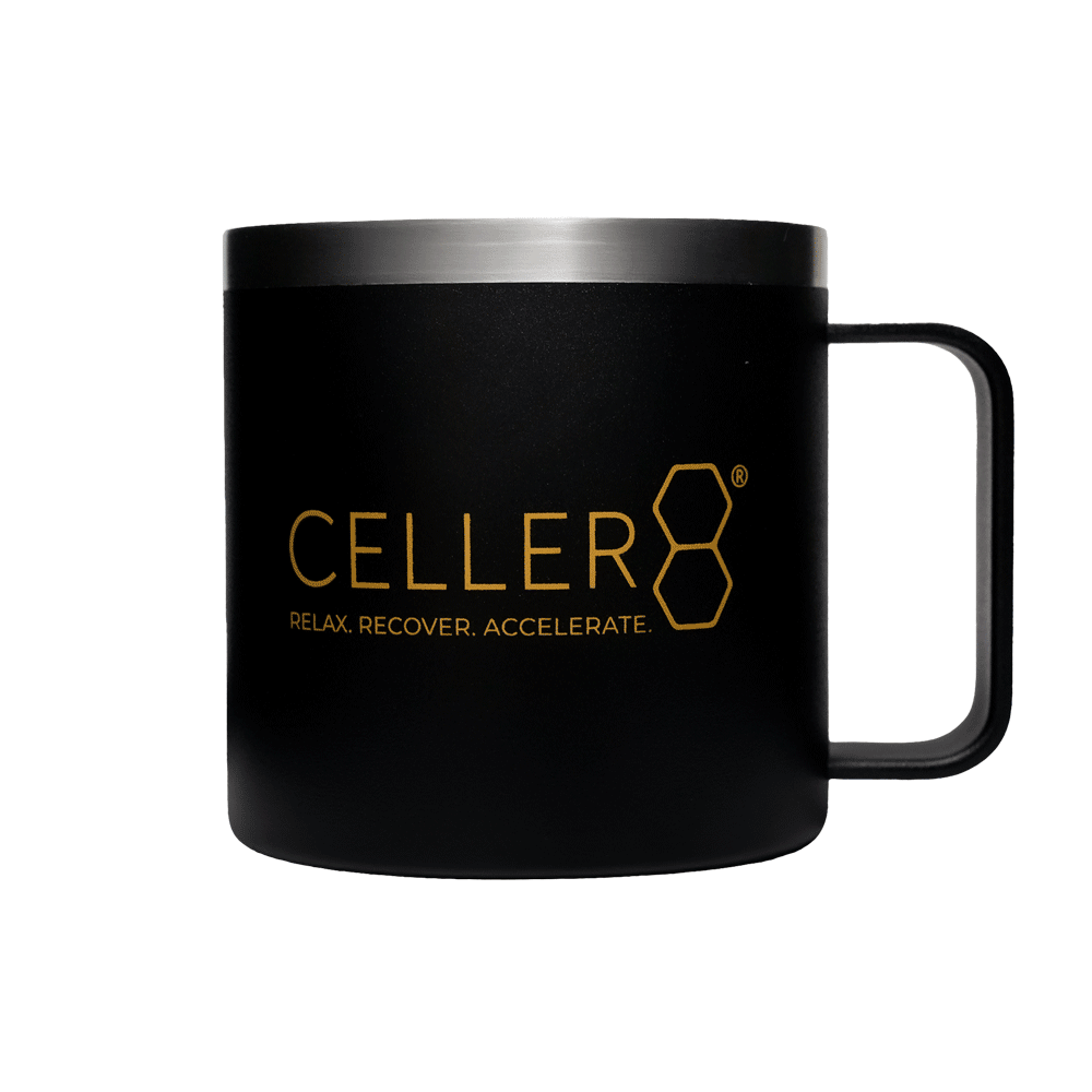 CELLER8 metal black mug
