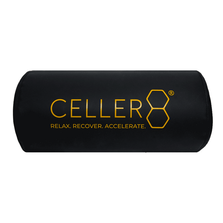 CELLER8 black leather Neck Pillow 