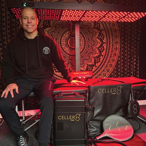 The NorthWest Wellbeing Hub team holding CELLER8