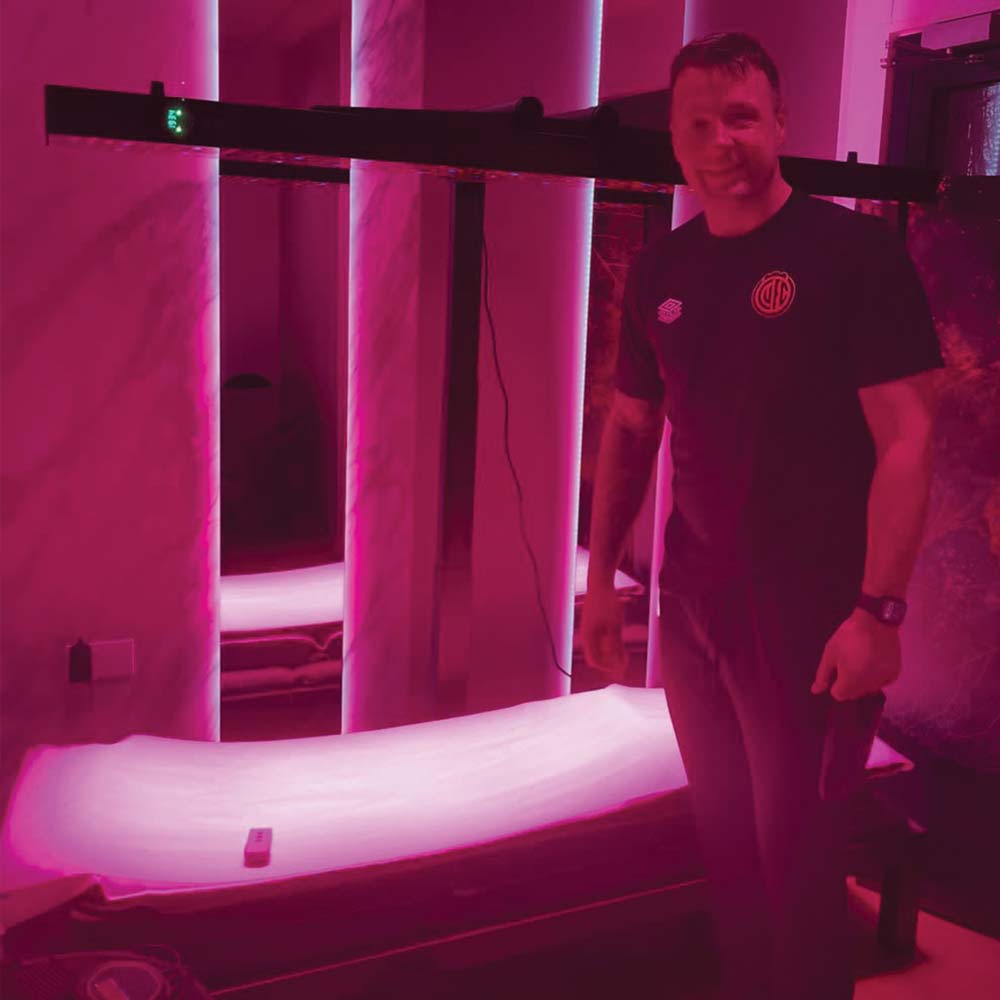 Derby Cottage in front of CELLER8 biohacker package