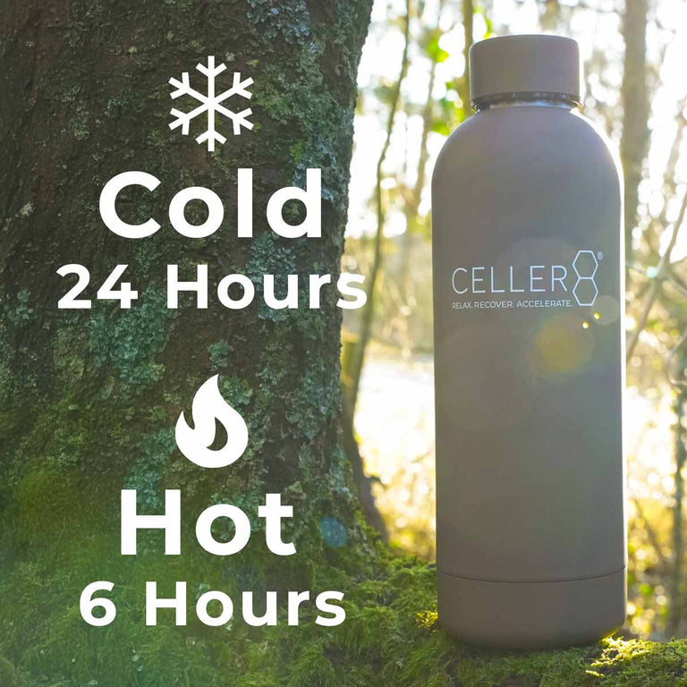 Hot and cold times CELLER8 water bottle