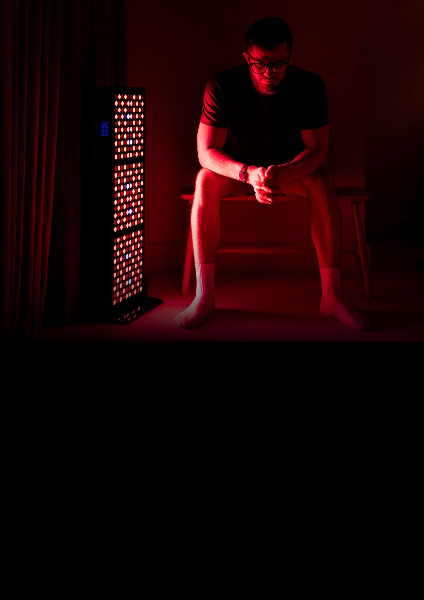 Laying on CELLER8 full body PEMF therapy mat