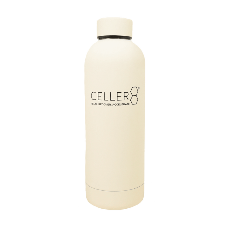 Tan CELLER8 water bottle